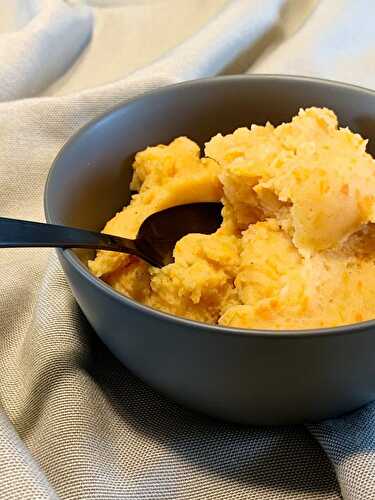 Purée de pommes de terre aux carottes sans produits laitiers