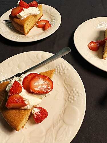 Shortcake aux fraises sans gluten