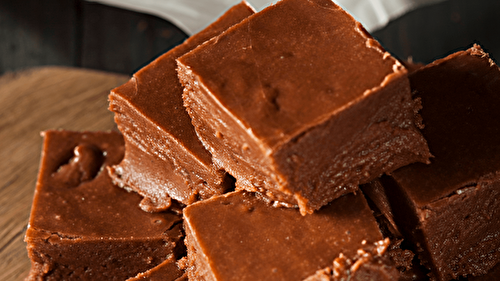 Fudge sans produits laitiers