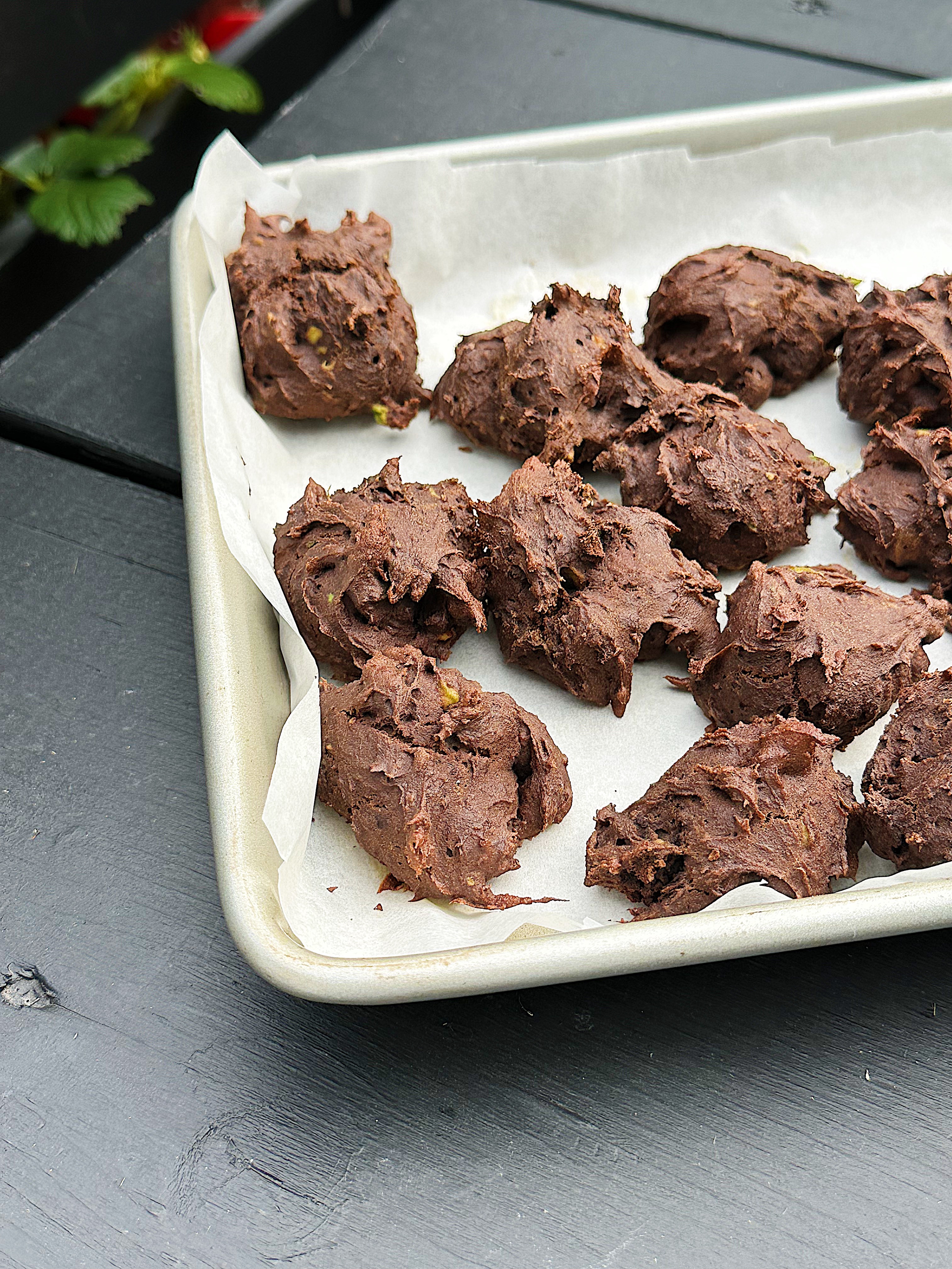 Biscuits moelleux chocolat et avocat