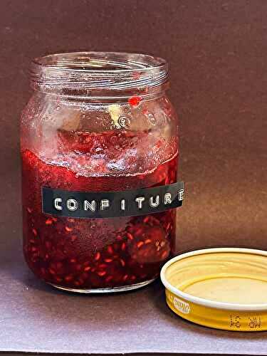 Confiture aux fraises et framboises