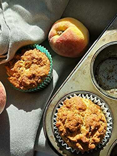 Muffins aux pêches sans gluten