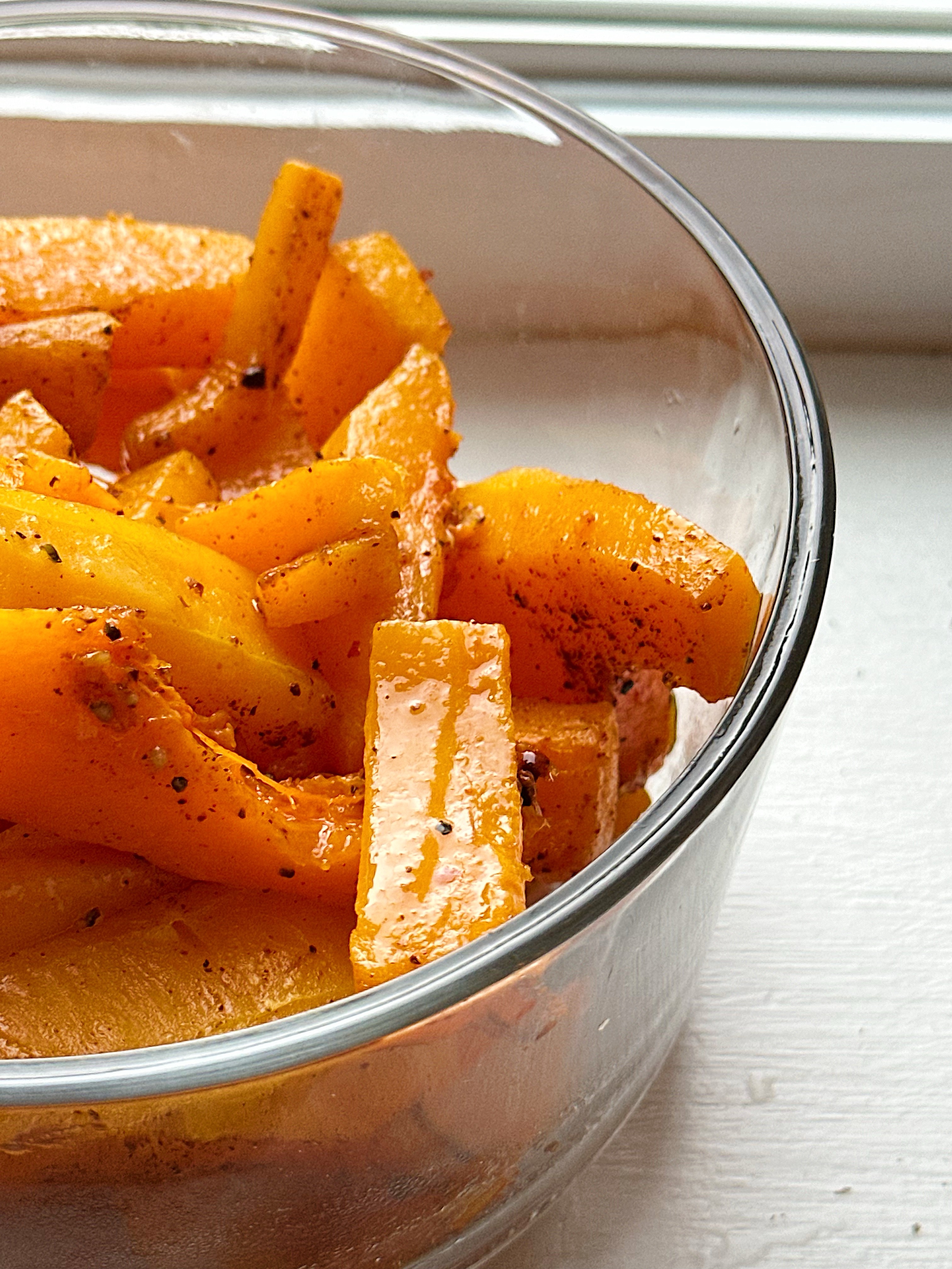 Courge Butternut rôtie au paprika et à la cannelle