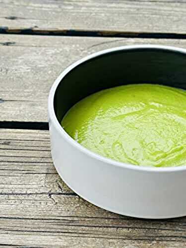 Crème de pois verts au gingembre - Les Zackardises