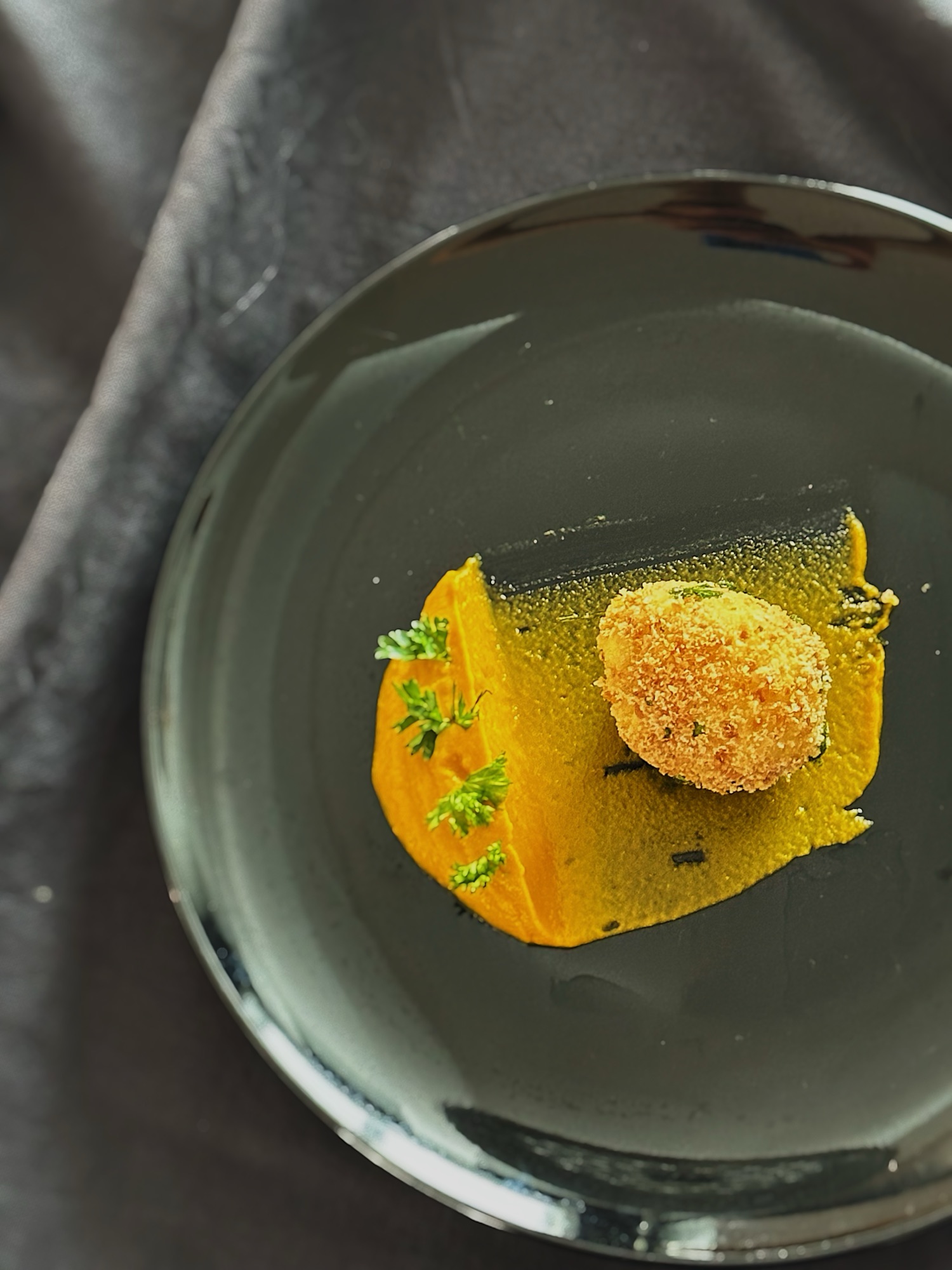 Oeuf mollet pané