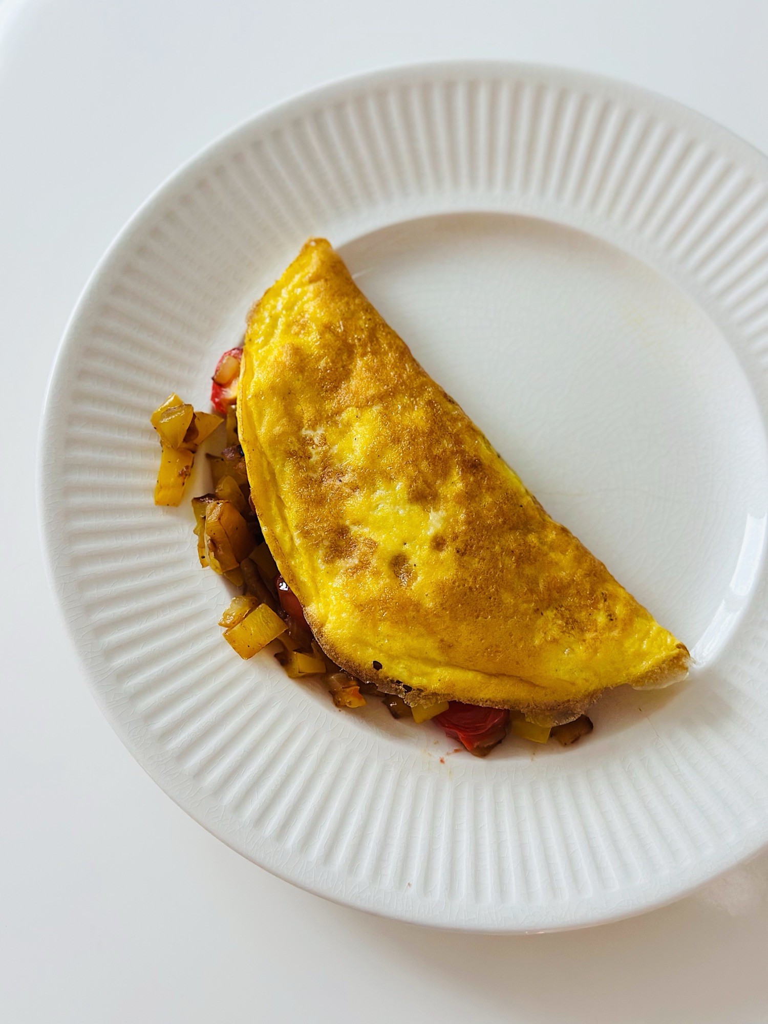 Omelette aux légumes rôtis - Les Zackardises