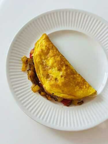 Omelette aux légumes rôtis - Les Zackardises