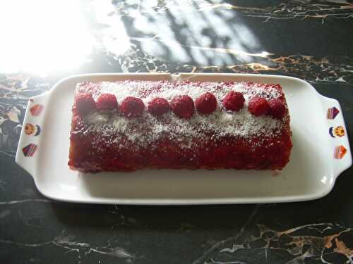 BÛCHE NOIX DE COCO AUX FRAMBOISES