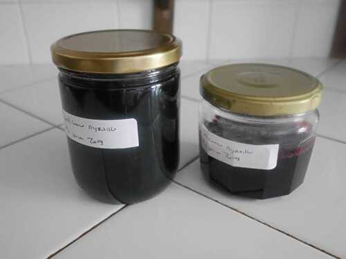 CONFITURE DE MYRTILLES