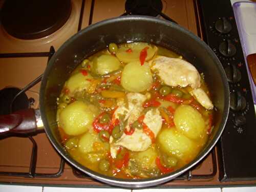 ESCALOPES DE POULET AUX LEGUMES