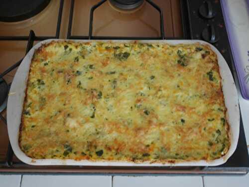 GRATIN DE COURGETTES ET DE RIZ