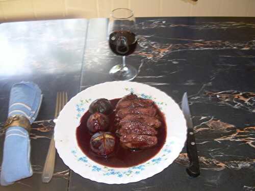 MAGRET DE CANARD AUX FIGUES FRAICHES