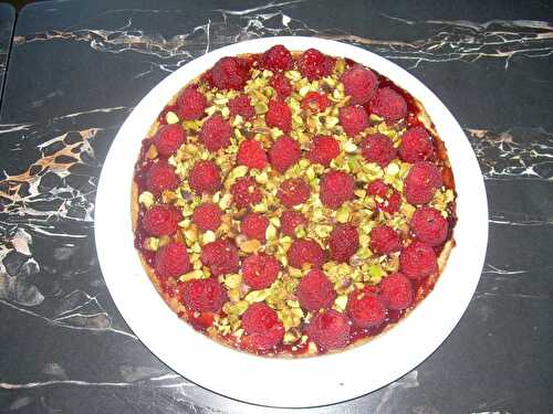 TARTE FRAMBOISES - PISTACHE