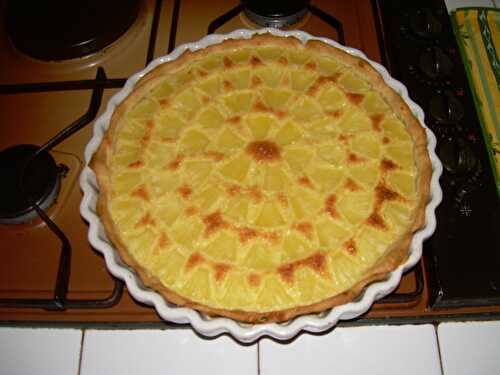 TARTE HAWAÏENNE, ANANAS, NOIX DE COCO