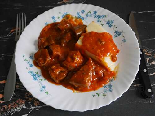 LANGUE DE VEAU SAUCE ROUSSE