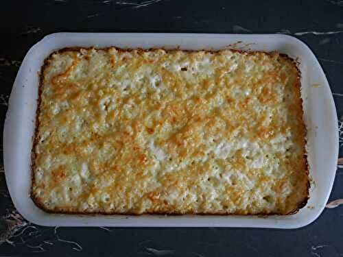 GRATIN DE PÂTES A LA CRÈME D’EMMENTAL