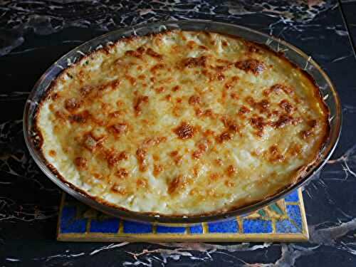 GRATIN DE COURGETTES ET POMMES DE TERRE  A LA BECHAMEL