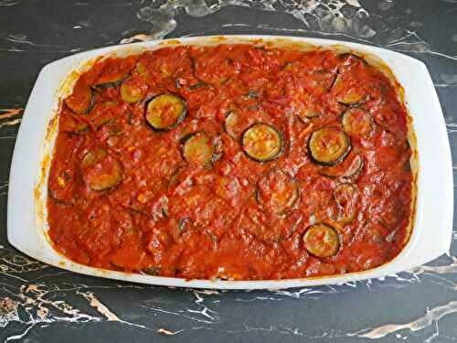GRATIN DE TOMATE, COURGETTES ET POISSON