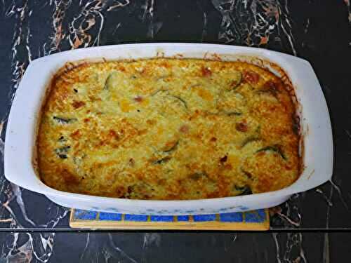 FLAN DE COURGETTES ET TOMATES CERISE