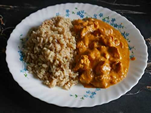 POULET INDIEN AU CURRY ET LAIT DE COCO