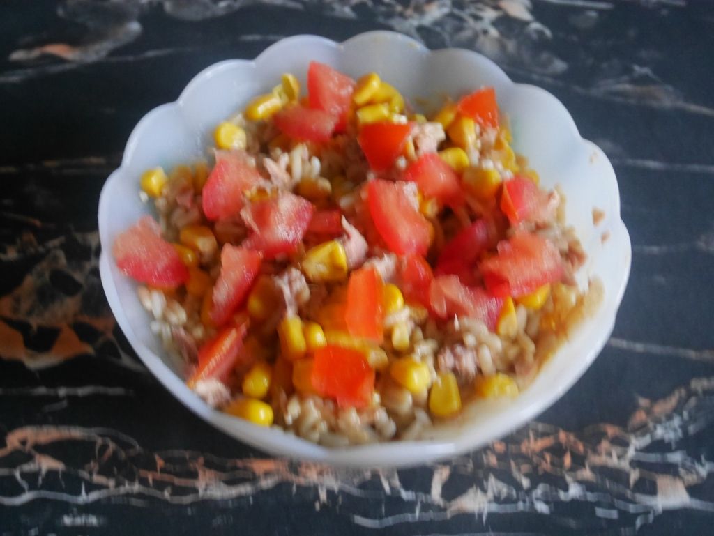 SALADE DE RIZ AU THON ET MAÏS