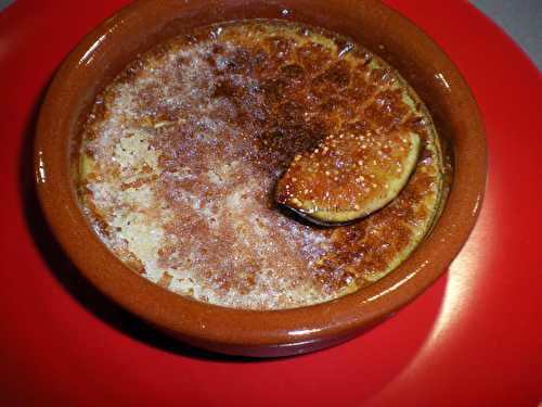 Crème brûlée au foie gras et aux figues