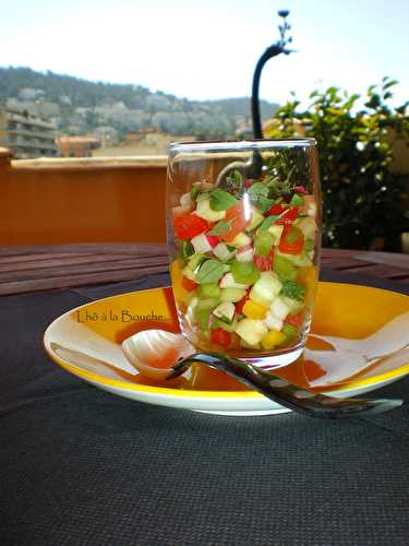 Petite verrine apéro colorée