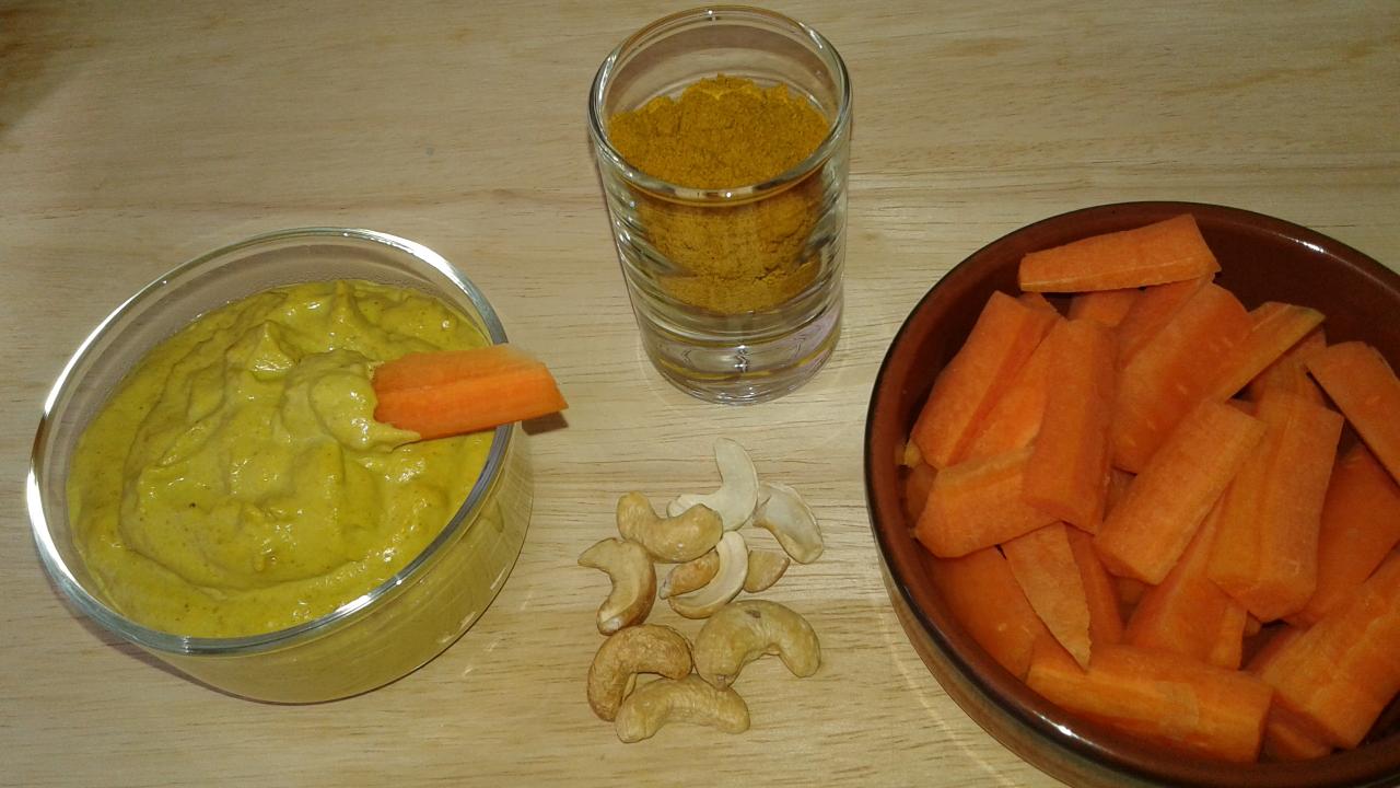 Sauce / crème au curry vegan