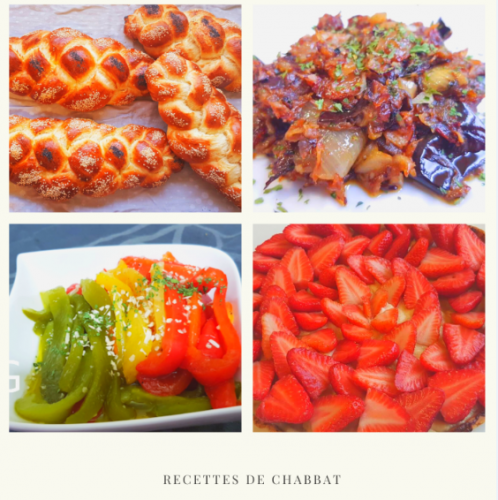 Recettes de chabbat : Salades cuites, salade fraîches, desserts, halottes et tressage de halottes