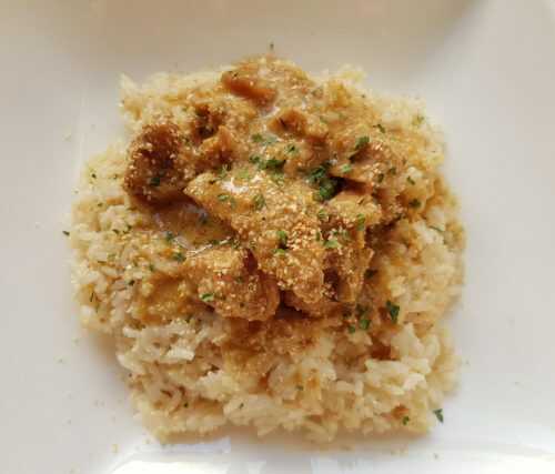 Poulet au curry à la crème coco (Cookeo ou sans) - Lily Gourmandises