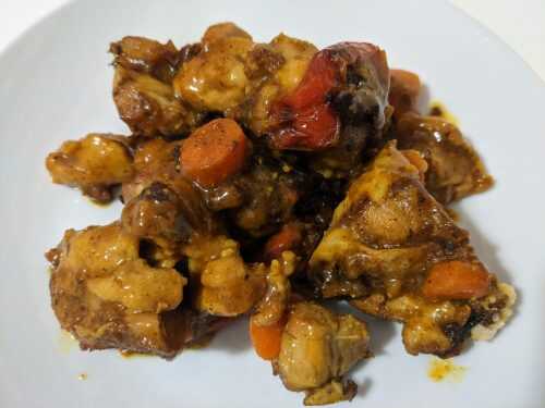 Recette Parguit en sauce avec carottes champignons et poivrons