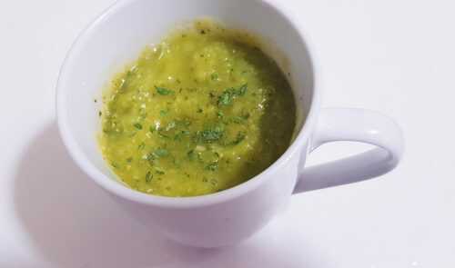 Soupe de courgette diet !