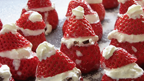 Fraises Père Noël