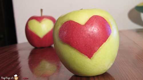 Idée de recette pour la Saint-Valentin: les coeurs en pomme