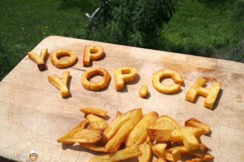 L'alphabet en frites une manière originale de manger des frites