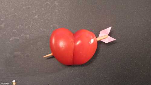 Recette facile pour la St-Valentin: un coeur transpercé d'une flèche