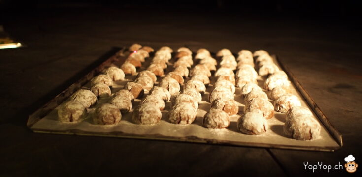 Biscuit de Noël – recette des boules au chocolat de Pascal