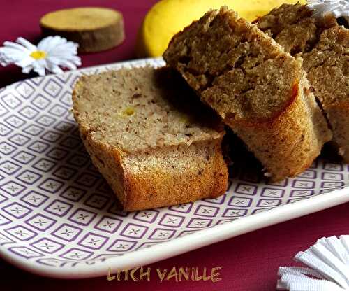 Cake à la banane, noisette pour un petit déj sain