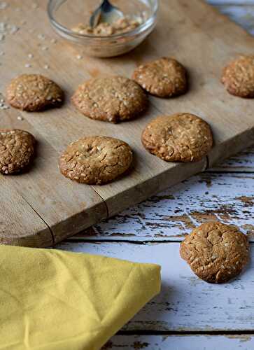 Cookies à la cacahuète et graines de sésame