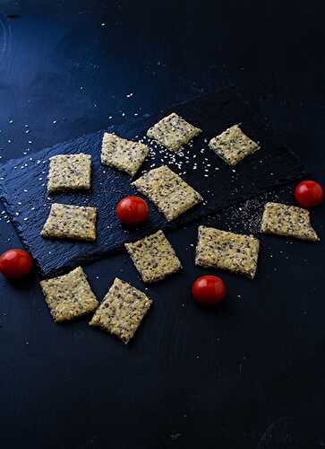 Crackers aux graines (lin, sésame, chanvre..) ~ Litchi & Vanille