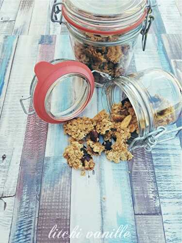 Granola maison croquant, sain et complet