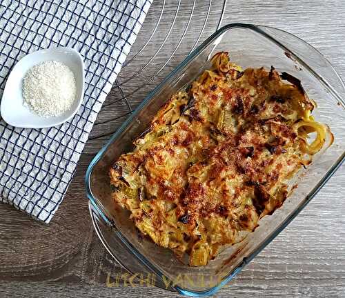 Gratin de poireaux au parmesan