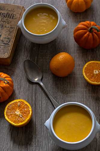 Soupe de potimarron à l'orange ~ Litchi & Vanille
