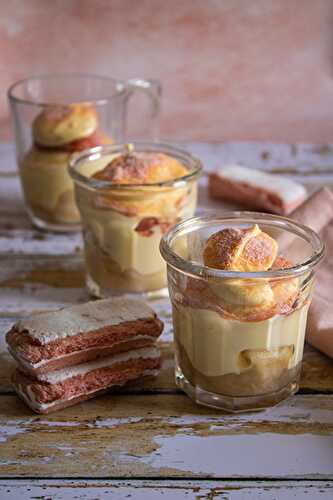 Tiramisu de poire tout rose