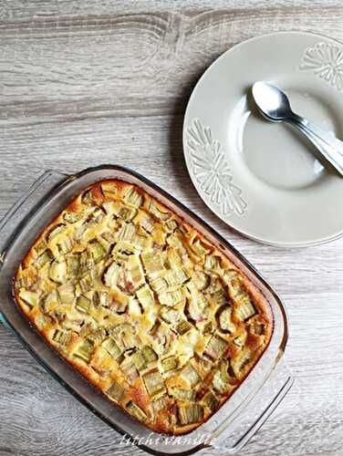 Un clafoutis à la rhubarbe, ça vous dit ?