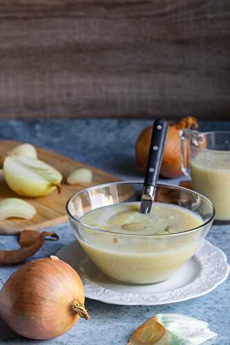 Soupe à l'oignon mixée de papounet