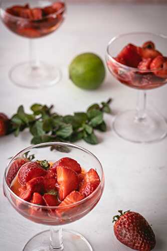 Soupe de fraises légère