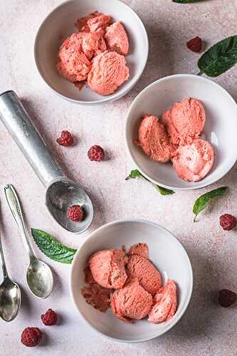 Sorbet fraise menthe