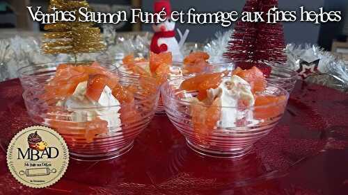 Verrines Saumon Fumé & fromage fines herbes