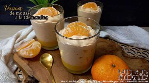 Verrine de mousse à la clémentine